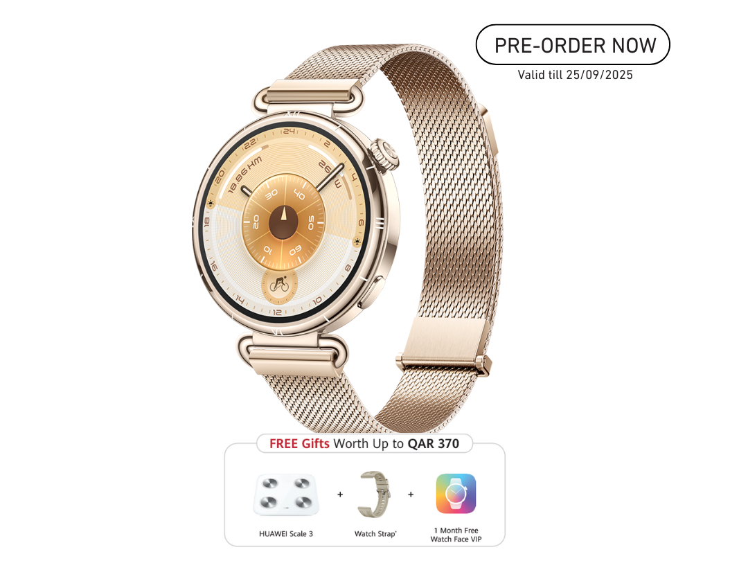 Buy HUAWEI Watch GT 6 41mm – AMOLED, 14-Day Battery, 5ATM in Qatar Buy HUAWEI Watch GT 6 41mm – AMOLED, 14-Day Battery, 5ATM in Qatar